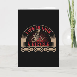 Fahrrad - Das Leben ist wie ein Fahrrad Karte