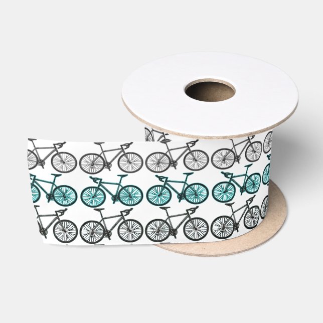 Fahrrad-Druck-Entwurf Satinband (Spule)
