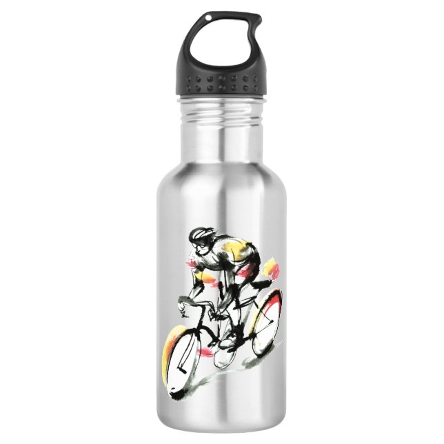 Fahrrad Edelstahlflasche (Vorderseite)