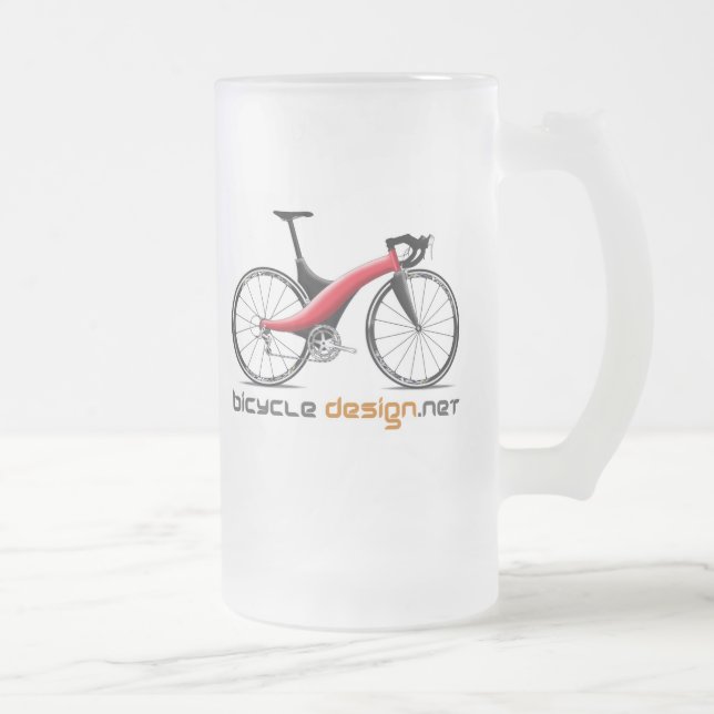 Fahrrad-Entwurfsbier-Tasse Mattglas Bierglas (Rechts)