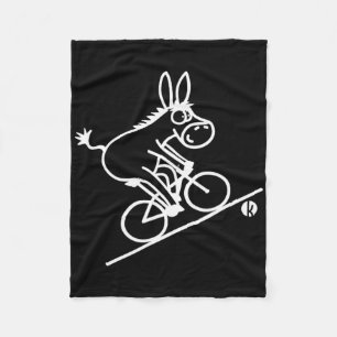 Fahrrad Esel Mountainbike Fahrrad T-Shirt Fleecedecke