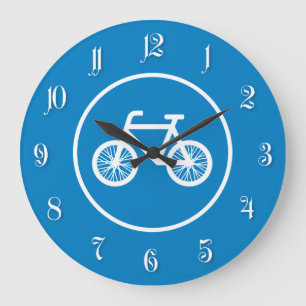Fahrrad fahren große wanduhr
