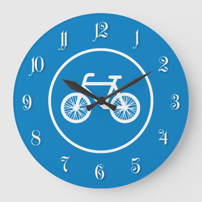 Fahrrad fahren große wanduhr (Vorderseite)