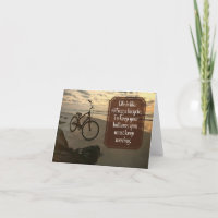 "Fahrrad fahren" Inspiration Zitat
