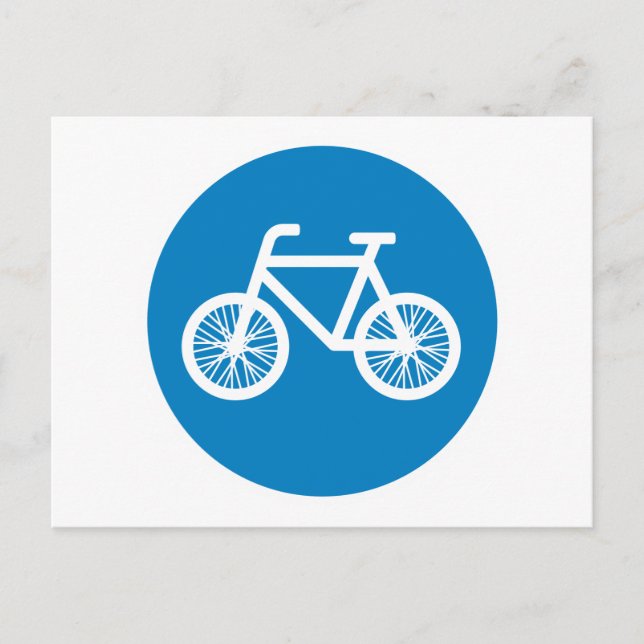 Fahrrad fahren postkarte (Vorderseite)