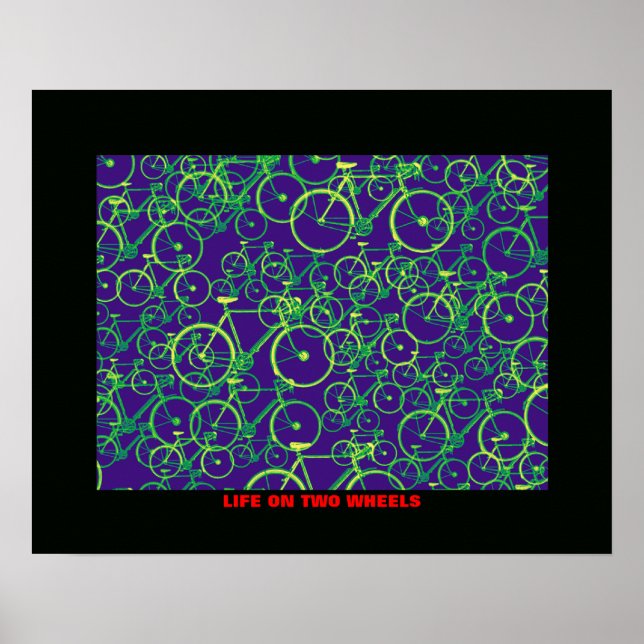 Fahrrad fahren Radfahrer Poster (Vorne)