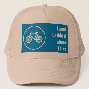 Fahrrad fahren truckerkappe
