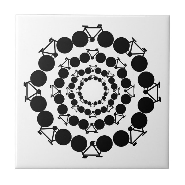 Fahrrad - Fahrrad + Fahrrad Fliese (Vorderseite)