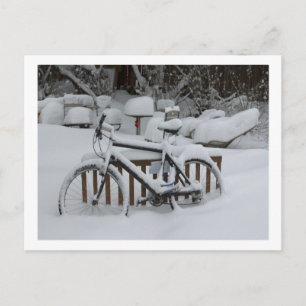 Fahrrad-Fahrrad-Fahrrad Gewartet für den Frühjahr Postkarte