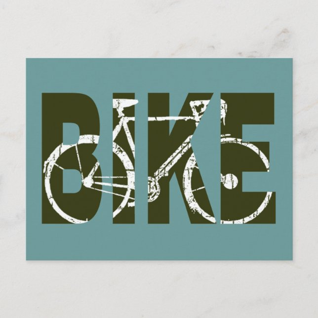 Fahrrad. Fahrrad. Postkarte (Vorderseite)
