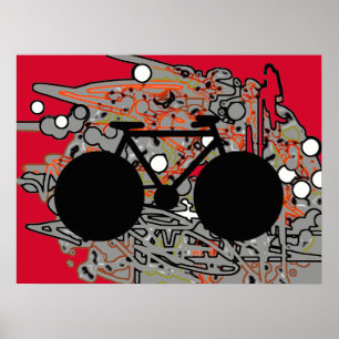 Fahrrad , Fahrrad ; Radfahren Poster
