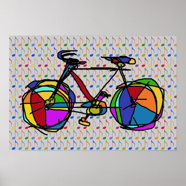 Fahrrad , Fahrrad ; Radfahren Poster (Vorne)
