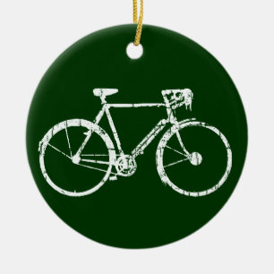 Fahrrad, Fahrrad; Radfahren/radfahrend Keramik Ornament