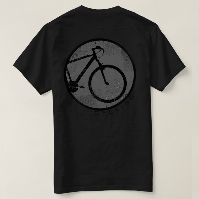 Fahrrad , Fahrrad ; Radfahren T-Shirt (Design Rückseite)