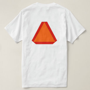 Fahrrad-Fahrrad-Reitersicherheit langsame T-Shirt