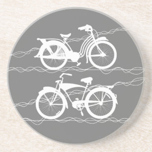 Fahrrad Fahrrad Weiß Achterbahn Getränkeuntersetzer