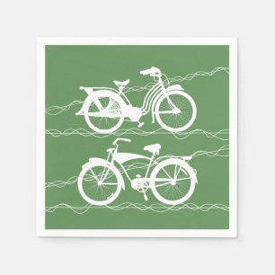 Fahrrad Fahrrad Weiße Servietten