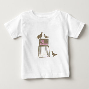 Fahrrad-Fahrt mit Mamas Baby T-shirt