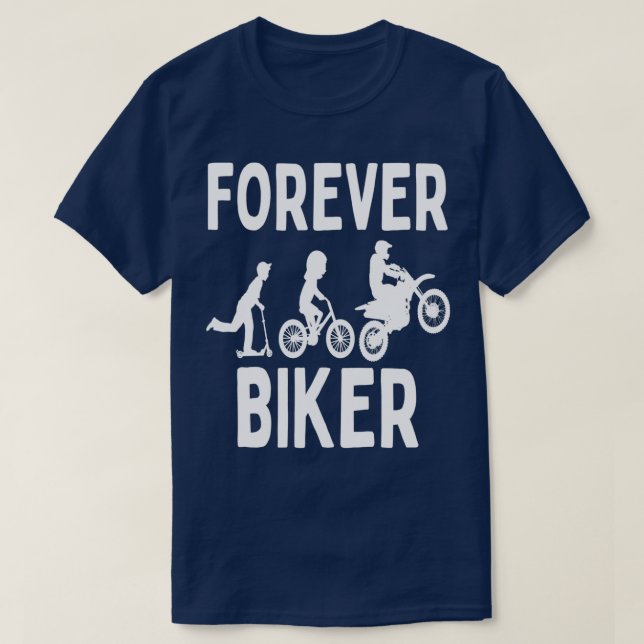 Fahrrad Forever , Motorrad Motorrad Fahrradverleih T-Shirt (Design vorne)