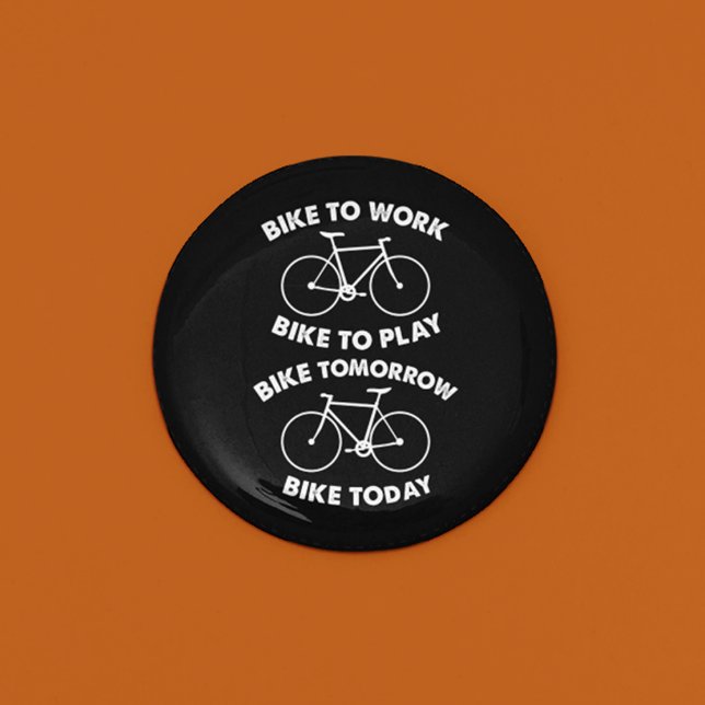 Fahrrad für immer - Cooles Radfahren Button (Von Creator hochgeladen)