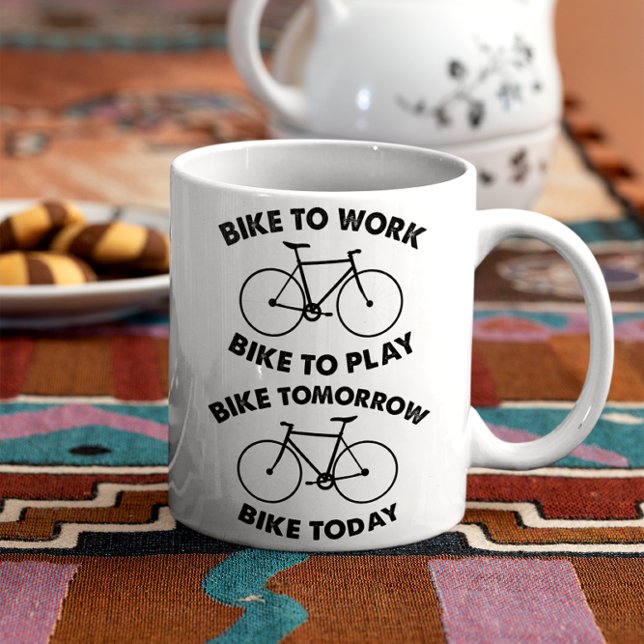 Fahrrad für immer - Cooles Radfahren Kaffeetasse (Von Creator hochgeladen)