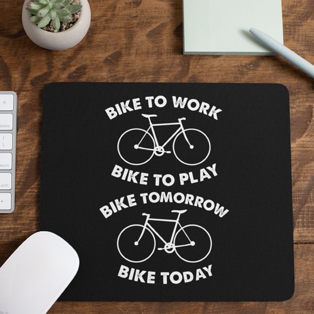 Fahrrad für immer - Cooles Radfahren Mousepad (Von Creator hochgeladen)