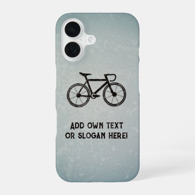 Fahrrad für Racing and Road - Ihr Slogan oder Ihr  iPhone 16 Hülle (Rückseite)
