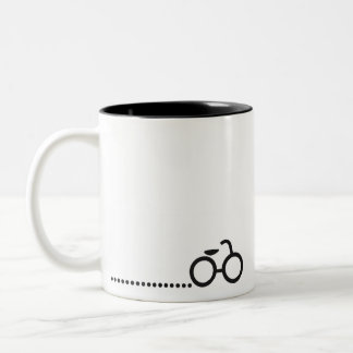 Fahrrad Geek-Tasse Zweifarbige Tasse
