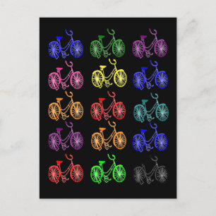 Fahrrad-Geschenke, Vintage-Fahrraddesign aus den 1 Postkarte