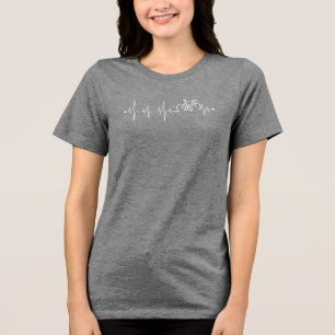 Fahrrad Heartbeat Tri-Blend Shirt