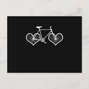 Fahrrad-Herz-Rad-Rennen Race-Cyclist-Geschenk Postkarte