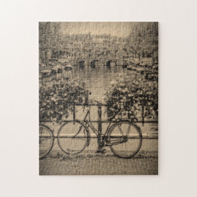 Fahrrad in Amsterdam - 11x14 - 252 pc Puzzle (Vertikal)