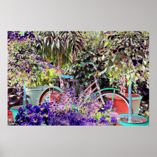 Fahrrad in der hohen Farbe Poster