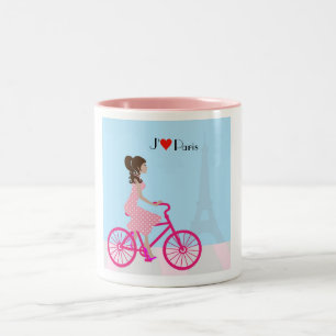 Fahrrad in der Pariser Tasse
