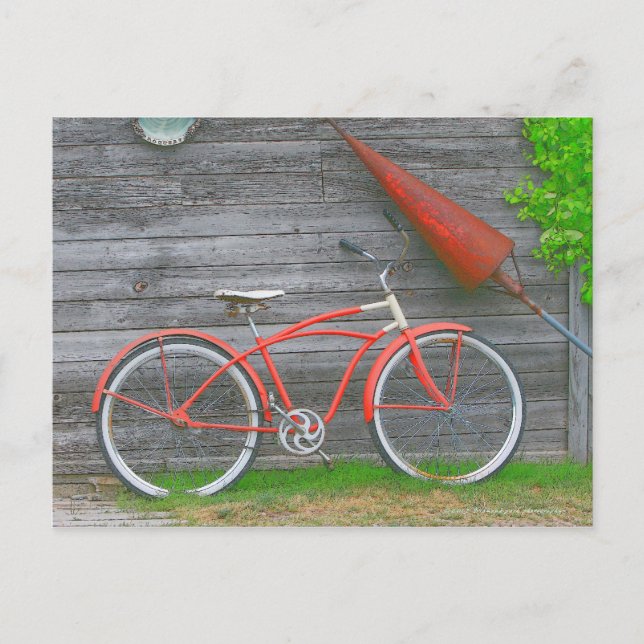 Fahrrad in Leland Postkarte (Vorderseite)
