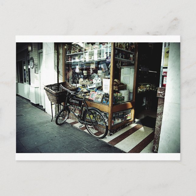 Fahrrad in Soho Postkarte (Vorderseite)