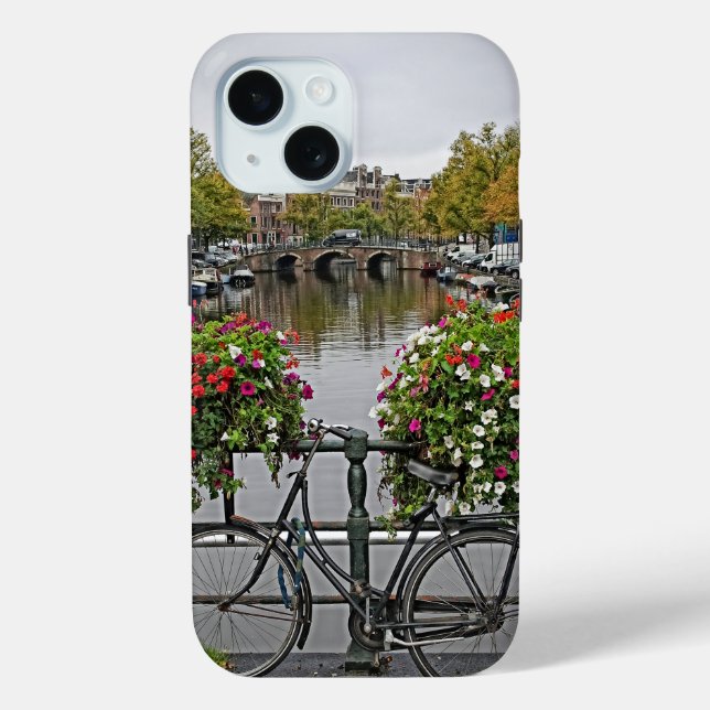 Fahrrad - Kanal - Amsterdam - iPhone 15 Fall Case-Mate iPhone Hülle (Rückseite)