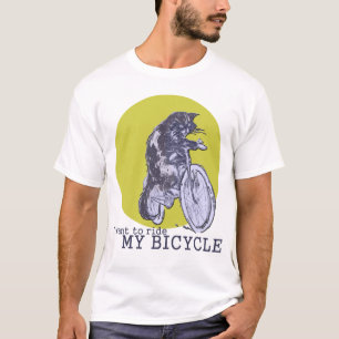 Fahrrad-Katze T-Shirt