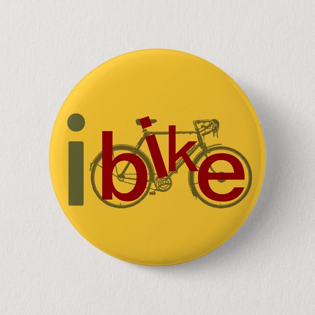 Fahrrad/Liebe Button (Vorderseite)