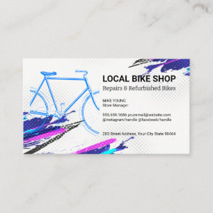 Fahrrad-Logo Fahrradteile und -Dienstleistungen Terminkarte