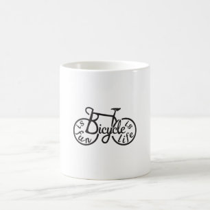 Fahrrad macht Spaß, Fahrrad ist Leben Kaffeetasse