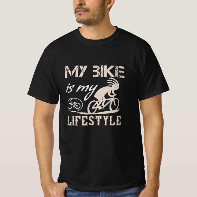 Fahrrad - Mein Fahrrad ist mein Lebensstil T-Shirt (Vorderseite)