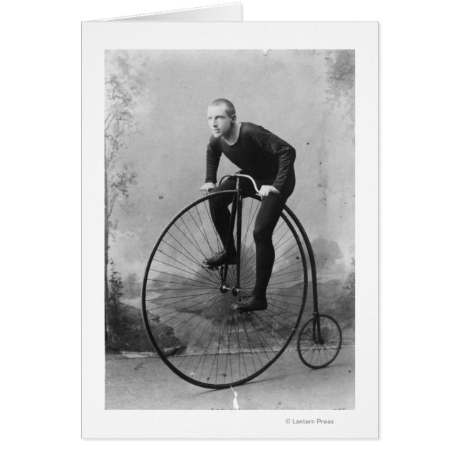 Fahrrad mit großem Vorderrad (Vorne)