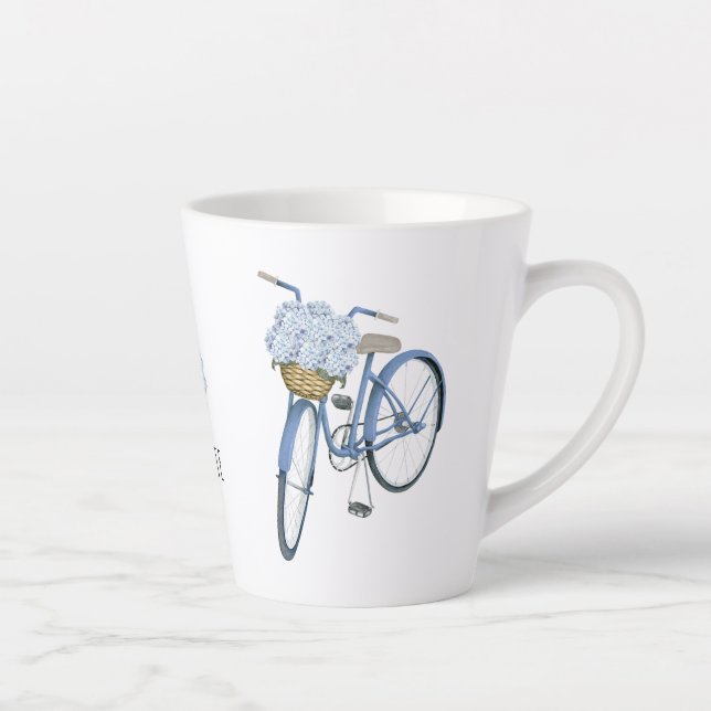 Fahrrad mit Hydrangea Basket Blume Lover Keramik Milchtasse (Rechts)