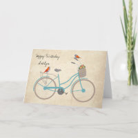 Fahrrad mit Vögeln