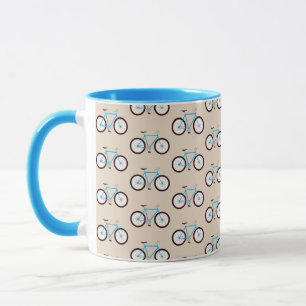 Fahrrad-Muster Tasse