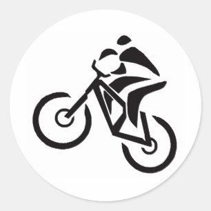 Fahrrad nahe Patagonia Runder Aufkleber
