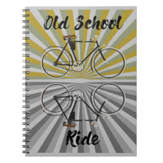 Fahrrad Old-School-Fahrt, Retro-Fahrrad, Nerd, Vin Notizblock