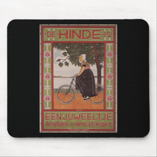 Fahrrad-Plakat-Kunst Amsterdams Vintage Mousepad