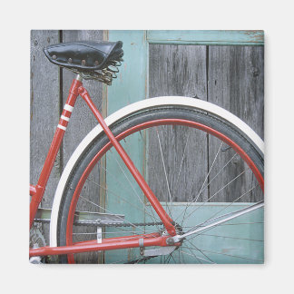 Fahrrad-Rad-Rad-Rad Altes Holzschuh Magnet